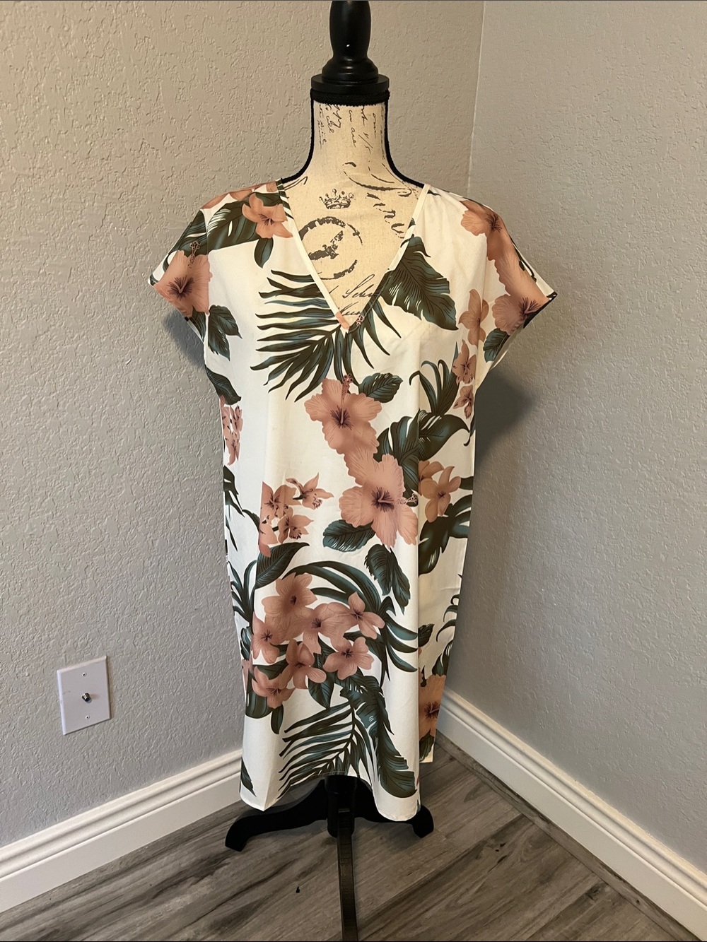 Floral V-Neck Summer Dress for easy day or evening wear